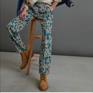 Ali for Anthropologie Relaxed Utility Pants - Paisley, size 4